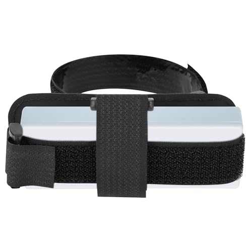 EZ Pass Organizer Holder with Strap, Toll Transponder Holder for - EZ Pass Mini/iPass, New Rectangular EZ Pass, Older Larger EZ Pass, Easy to Install and Remove, Fits Car Rearview Mirror (Black)