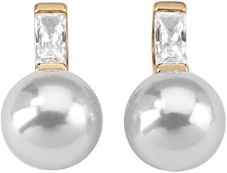 Majorica Tu Y Yo 12264.01.1.000.010.1 - Pendientes de Plata con Perla con Cierre de Mariposa a presión