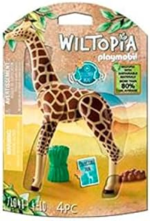 PLAYMOBIL Wiltopia 71048 Żyrafa z wieloma akcesoriami i kartą kolekcjonerską z kodem QR, od 4 lat