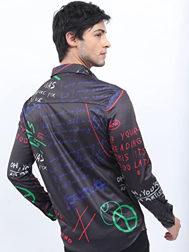 Image of KETCH Men Slim Fit Printed Full Sleeve Shirt