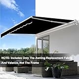 Retractable Balcony Awning Canopy Replacement Fabric - 2.0m/2.5m/3.0m/3.6m/4m/5m Sunshade Shelter for Outdoor Deck Yard Window Door (Khaki 200x150cm) - Image 6