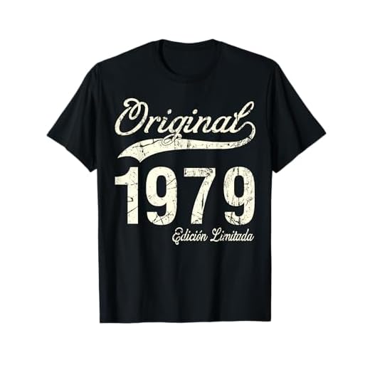 Original 1979 Edición Limitada Cumpleaños 45 Años Camiseta