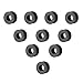 Fydun Motorcycle Rubber Grommets 10pcs ABS Black 0.7oz Motorcycle Rubber Washers for for