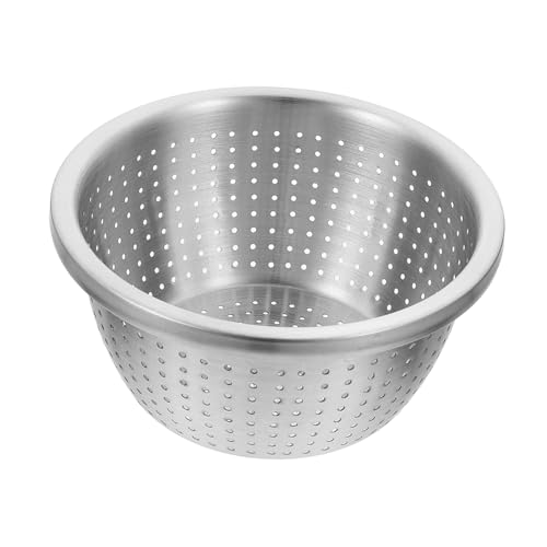 Toyvian Colador de Acero Inoxidable Lavado y Drenaje de Cesta Multifuncional Resistente y Práctica para Cocina y Almacenamiento Doméstico