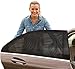 Produktbild DQMEN Autofenster Sonnenschutz Heckscheibe, Universal Sonnenblende Auto (2er Set) mit UV Schutz Baby werdenvorSonnengeschützt Autoscheiben Sonnenschutz geeignet für Autos und SUVs - Schwarz