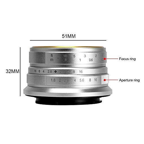 7Artisans 7ARTISAN 25MM FX MOUNT 25Mm F1.8 Aps-C Manual Fixed Lens For Fuji Cameras X-A1 X-A10 X-A2,X-A3 X-At X-M1 Xm2 X-T1 X-T10 X-T2 X-T20 X-Pro1 X-Pro2 X-E1 X-E2 X-E2S thumb #1