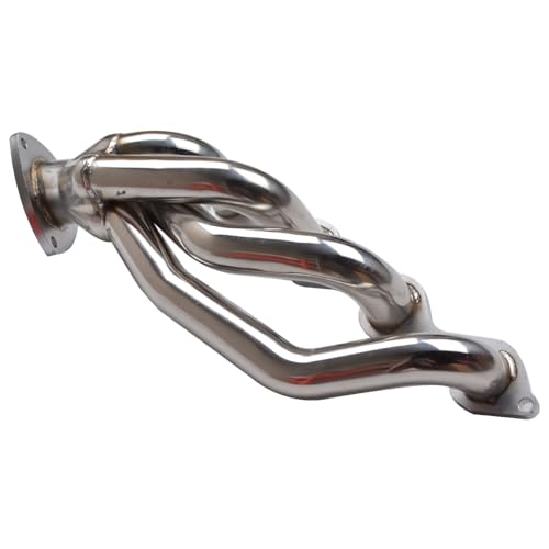SDonestep Stainless Steel Exhaust Header Manifold For 2000-2006 4.8L 5.3L V8 Chevy GMC Avalanche Silverado Sierra Tahoe 304 Stainless Steel