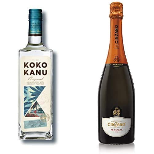Koko Kanu Rum, 70cl with Cinzano Prosecco DOC Non Vintage Sparkling Wine, 75 cl