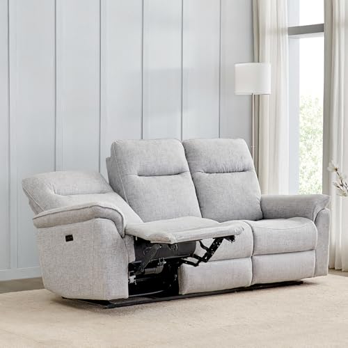 Image of Home Centre | Artise | Fabric | Solid Wood | Recliner Sets | Grey | Sofa Set 3+2 | 1 Year Warranty