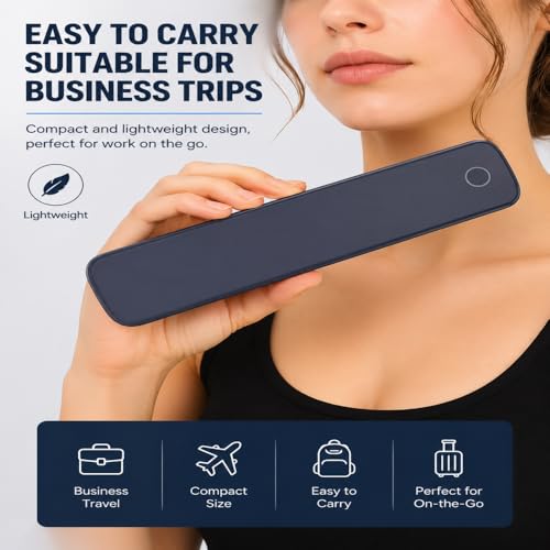 Image of EKIY 2026 Mini Wireless A4 Inkless Thermal Printer | Portable, Rechargeable 2600mAh Type-C | Android, iOS & Laptop (Bluetooth /USB) | 1 Year Warranty (Blue)