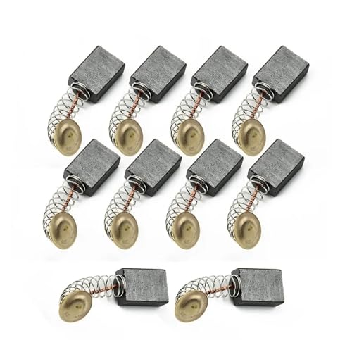 10個/セット カーボンブラシ 6*12*17mm チェーンソー用 405ブラシ 電動丸鋸用 5016電動ピック用カーボンブラシ