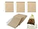 JM-capricorns 600 Pack Tea Filter Bags, Disposable Paper Tea Bag with Drawstring Safe Strong Penetration Unbleached Paper for Loose Leaf Tea,Coffeeand Herb(Natural Color, 2.75 x 1.97 Inches)
