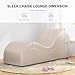 PUREMIND Yoga Chair for Adults, Sleek PU Chaise Lounge for Yoga, Great for Ergonomic for Stretching, Relaxing & Exercising, 61