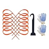 Reusable Snow Chains   Universal Car Tire Traction | Wear Resistant Design with Strong Grip, Easy Fit Chains for Auto Pickup SUV Wheels, Winter Safety Accessory for Vacation Travel Road Trip Commuting