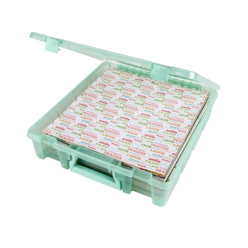Image of ArtBin 6955RJ Super Satchel 1-Compartment Box, Art & Craft Organizer, 1-Pack, Translucent Mint
