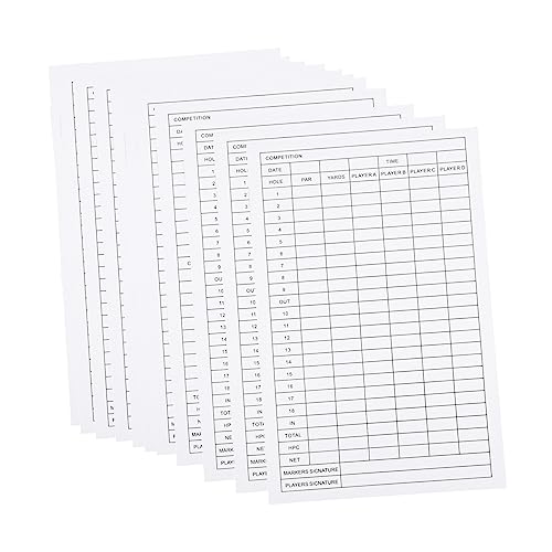 GOOHOCHY Golf Scorecard Golf Club Distance Card Scorecard Holder for Golf Accessories