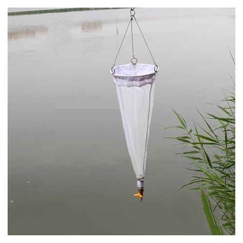 Diameter 8.3 in Plankton Collection Net, 23.6 in Nylon Sampling Nets with Rope & Metal Mesh Ring, Microorganism/Zooplankton Sampling Sampler for Lake/River/Ocean(125 Mesh-0.112 mm(Aperture))