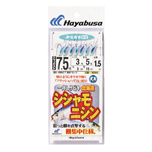 ハヤブサ(Hayabusa) 一押しサビキ シシャモ・ニシン フラッシュハゲ皮 棚集中スペシャル HS563 7.5-3-5