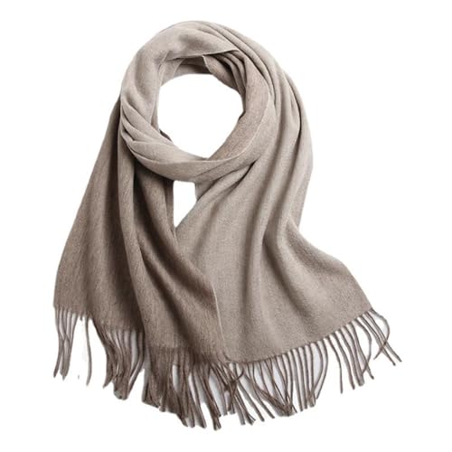 Écharpe en laine double face haut de gamme chic et douce 190x35cm