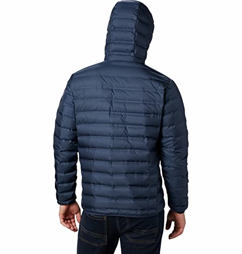 Columbia Men's Lake 22 Down Hooded Jacket, Hooded Puffer Down Jacket, Collegiate Navy, Size S