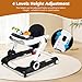 Music and Lights Baby Walker with Wheels,5-in-1 Baby Activity Center with Removable Toys and Music Bouncer,Adjustable Height Baby Walkers for Boys Girls Babies 6-18 Months