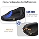 INNELO 3D Schlafmaske für Seitenschläfer, 100 % lichtdicht, mit vertieftem Augenbereich, schont Wimpern, weich & bequem, inkl. Tasche – für Frauen Herren, ideal für Reisen, Marineblau