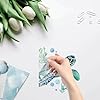 GORGECRAFT 4Pcs 16cm Sea Turtle Window Cling Reusable Ocean Creatures Coral Seaweed Bubble Glass Sliding Door Sticker Static Decal PVC Vinyl Alert Decal to Prevent Birds Strike for Home Decoration #2