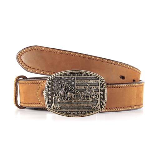 Image of Cowboy Belt Buckle for Men Western Cowgirl Rodeo Longhorn Bull Belt Buckles
