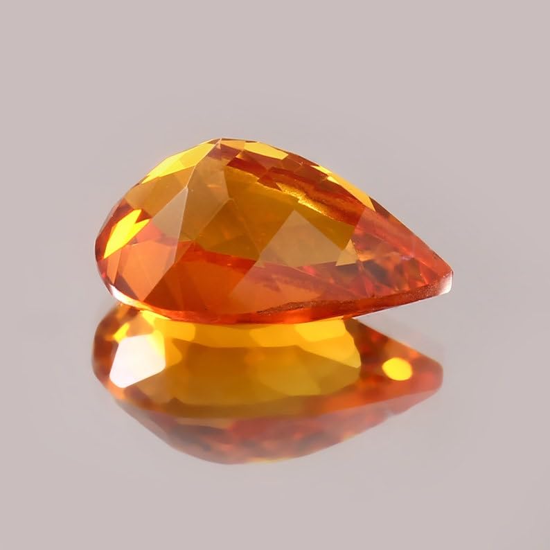 Saphir jaune Ceylan 15x10mm pour collier et pendentif