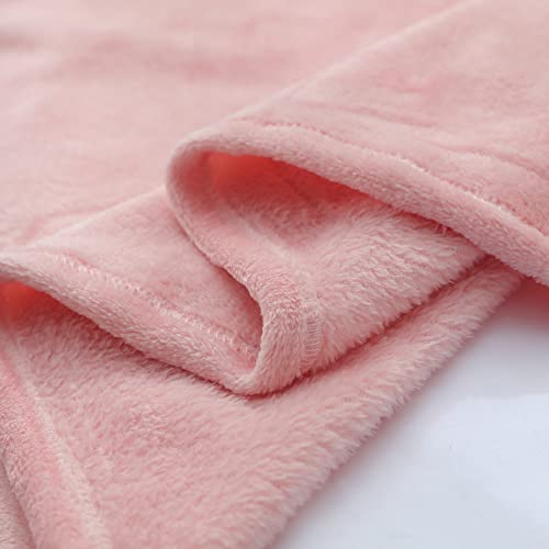 Qsteheml Flannel Baby Blankets For Boys Girls, Fluffy Warm Lightweight Receiving Blankets Unisex Newborn Toddlers' Fleece Baby Blanket For Crib Cot Stroller, Pink, 30X40 Inches #TOP6