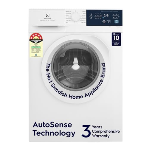 Image of Electrolux 8kg /5kg 5 Star EcoInverter Fully Automatic Front Load Washer Dryer, Scandinavian Design with 40C Vapour Wash for Sustainable Clothing, Wash To Dry, White, UltimateCare 300, EWW8024D3WB