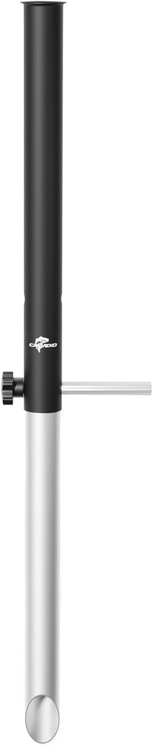 1/2 Pack Aluminum Sand Spikes for Surf Fishing, Beach Fishing Rod Holder, Telescopic and Portable, 2-Stage Adjustable, with Storage Bag