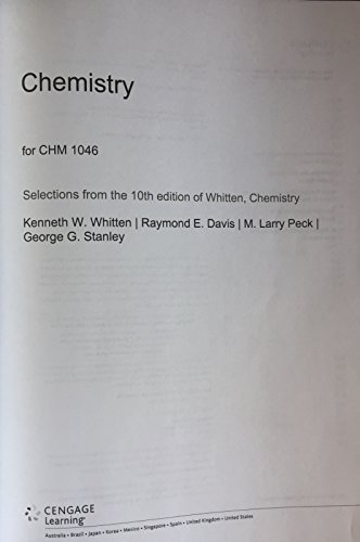 Chemistry for CHM 1046 1285908260 Book Cover