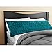 Idea Nuova Teal Textured Body Pillow Cover, 20x52