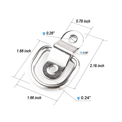 Buy CenterZ 12 Pack Tie Down Rings with Mounting Brackets, Heavy Duty