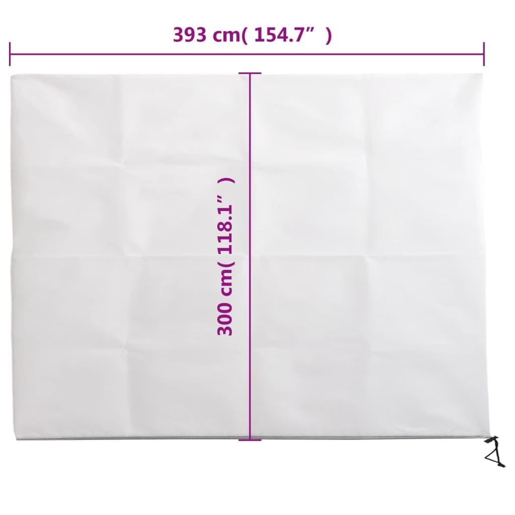 vidaXL Kaptury ochronne z suwakami, 2 szt., 70 g/m², 3,93x3 m