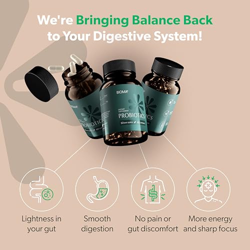 image for BIOMA Probiotics for Digestive Health, 3 in 1 Gut Health Probiotics an