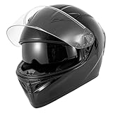 SPARK Adult Full Face Motorcycle Helmet DOT Approved, Lightweight Ventilated Dual...