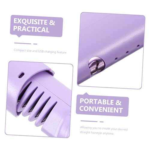 Peine alisador de cabello USB portátil recargable miniatura 3