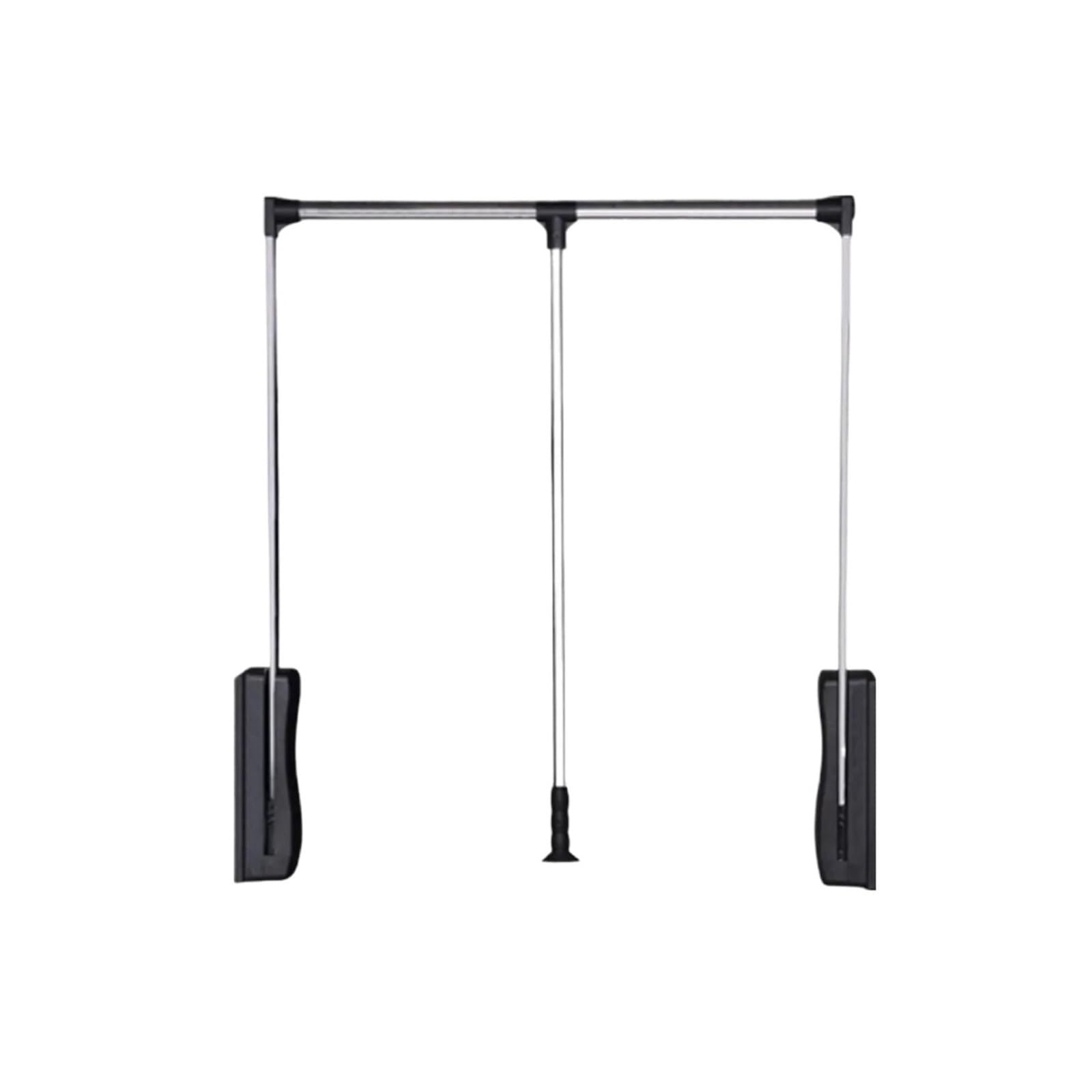 ATEUXOL Adjustable Pull Down Wardrobe Rail Pull-down Clothes Rail Wardrobe Lift Flip Pull for Home, Down Up Telescopic Balcony Cabinet Adjustable