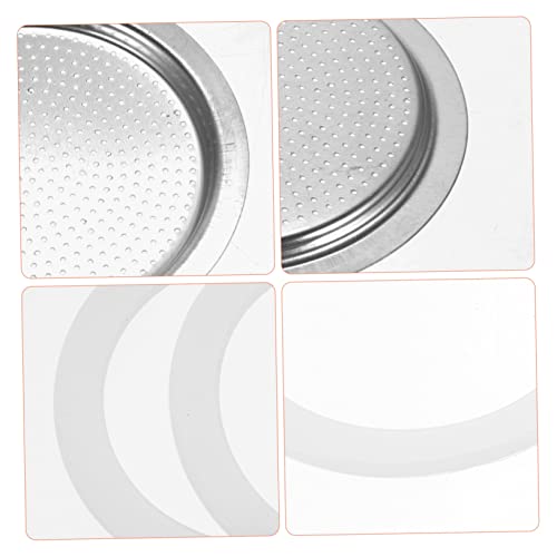 Cabilock Set of 3 Espresso Maker Sealing Gaskets Replacement Parts for Cup Filter Pot Silicone Seals Compatible with Coffee Machines - Image 5