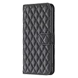 Hülle Kompatibel mit iPhone 17 Pro Max, Premium Luxury Leder iPhone 17 Pro Max Handy Hüllen Magnetic Flip Book Schutzhülle handyhülle für iPhone 17 Pro Max Tasche Schwarz