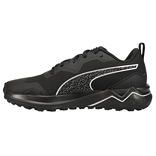 PUMA Men's Better Foam Xterra Winter Trail Running Shoe, Black Silver, 11.5