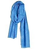 Sunshine Joy Grateful Dead Dancing Bear Long Scarf Shawl - Blue