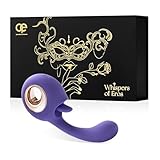 Whisper of Eros 2-in-1 Vibrator, Sexspielzeug, Zungenlecken,Vibrationsmodi, leiser Klitorisstimulator,G-Punkt-Vibratoren, Dildo, kraftvoller Orgasmus fülFrauen, Paargeschenk (Lila)