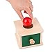 TOYANDONA - Caja de madera con cajón y bola preescolar educativa, juguete para todos los pequeños