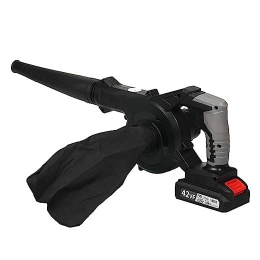 CIADAZ Sopradores de folhas de 21V 2,5A alimentados por bateria 21000rpm 900W para pátio calçada, pequeno soprador de folhas 2 em 1 e aspirador de pó com interruptor de controle de velocidade infinita