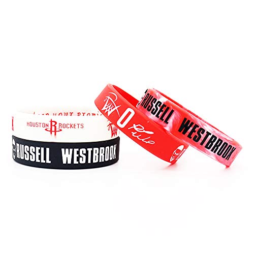 Lorh's store basketbalspeler Westbrook inspirerende handtekening polsbandjes siliconen sportarmband 4 stuks