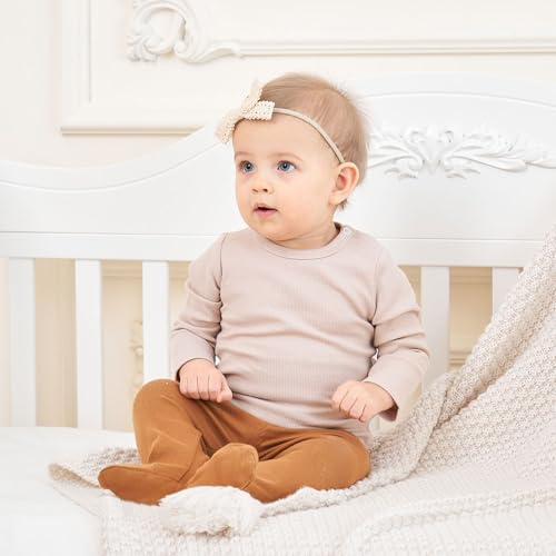 Baby Long Sleeve Shirts Infant Toddler Tshirt Ribbed Undershirts for Girls Boys Clothes 6 Months-3 Years3