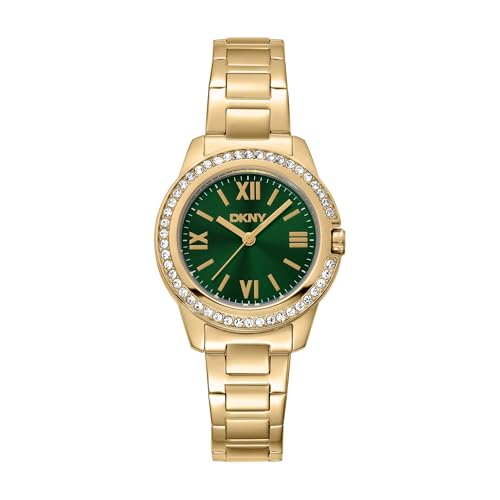 DKNY Reloj de cuarzo Evening cuarzo 5 ATM, dorado, uno que es, Pulsera